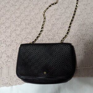 Tory Burch Chain Link Saffiano Leather Crossbody